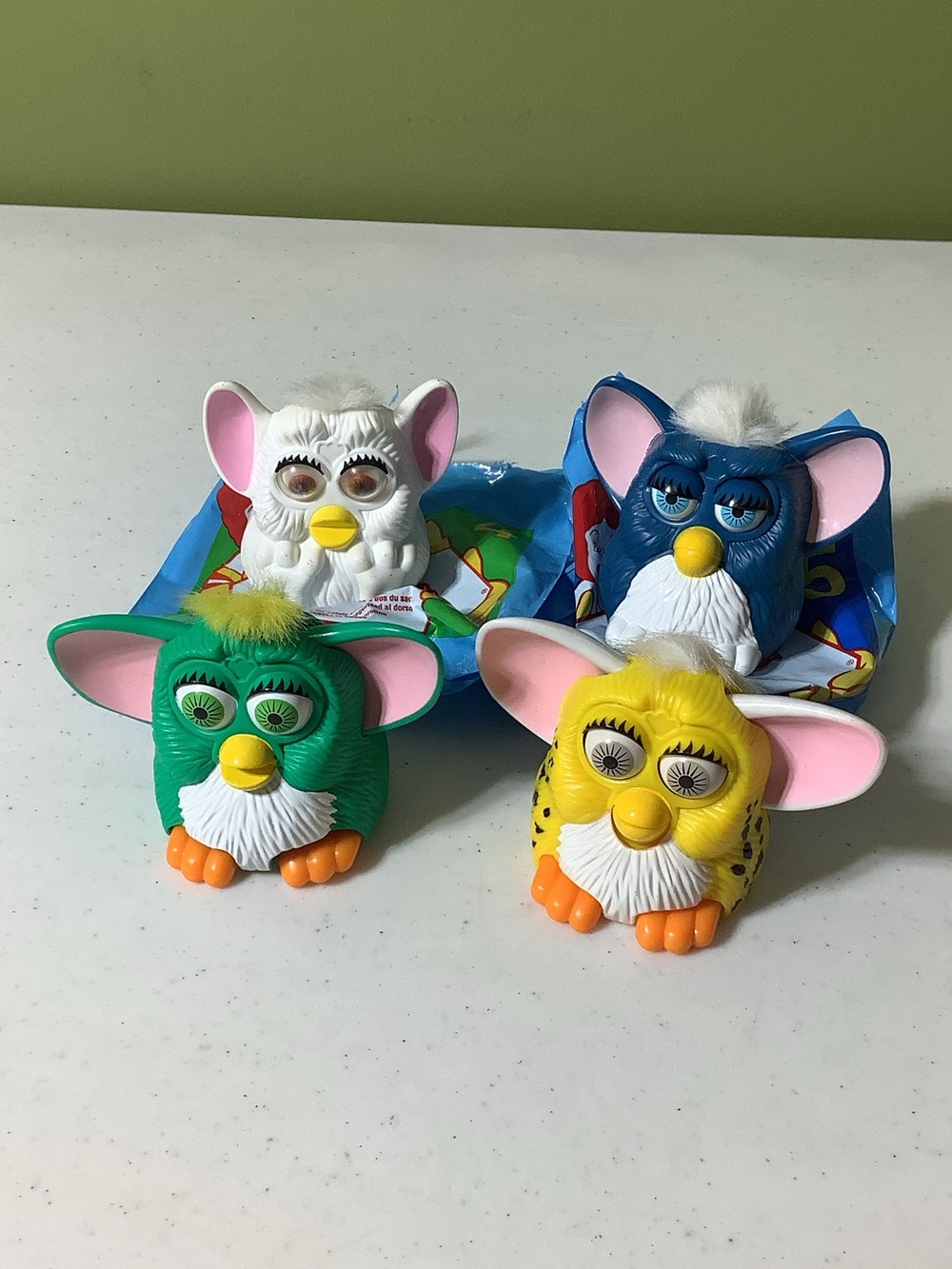 Vintage McDonald’s Furby opened lot of four